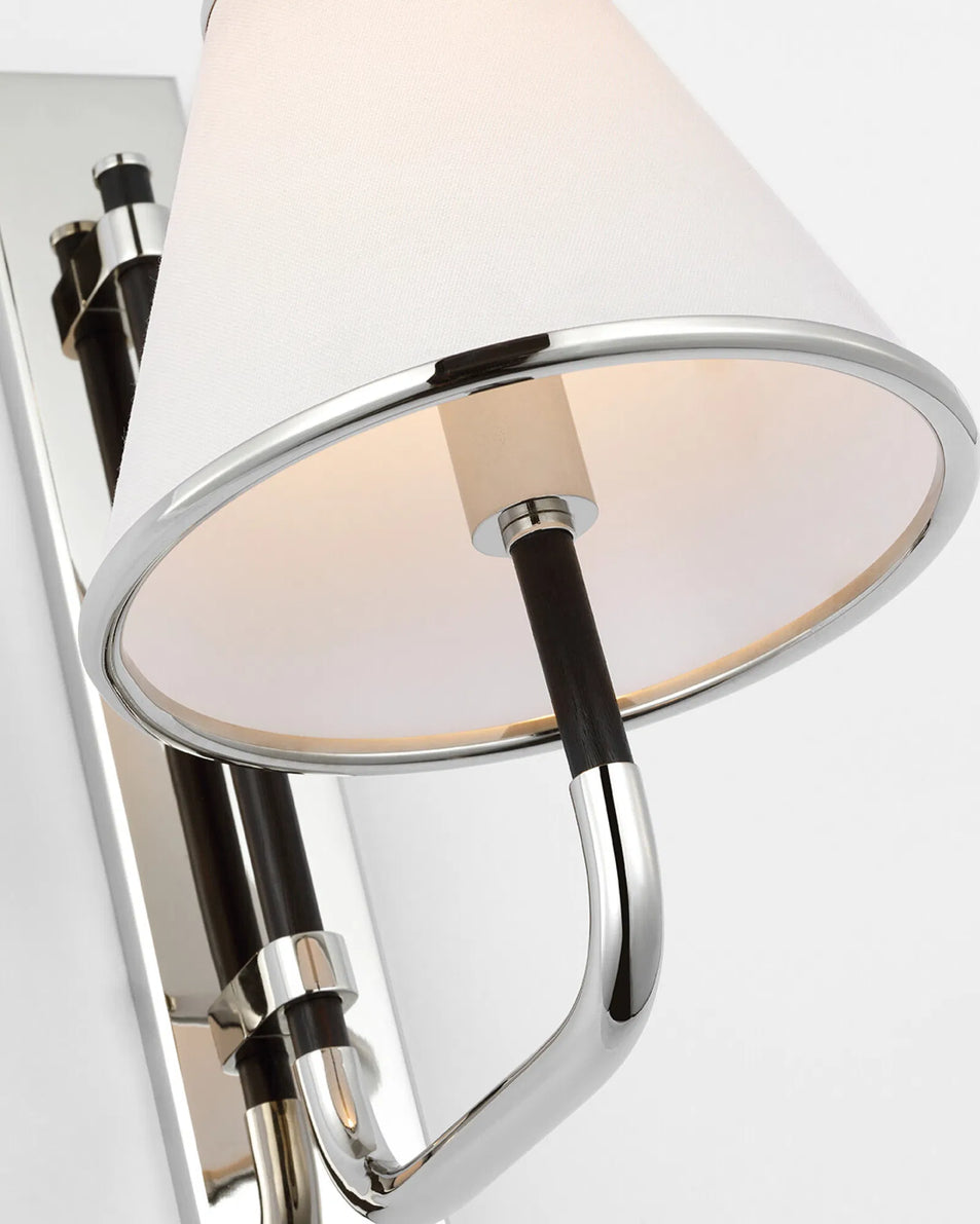 Rigby Small Sconce, a premium Decorative light by Visual Comfort & Co. Close - up image of its design.