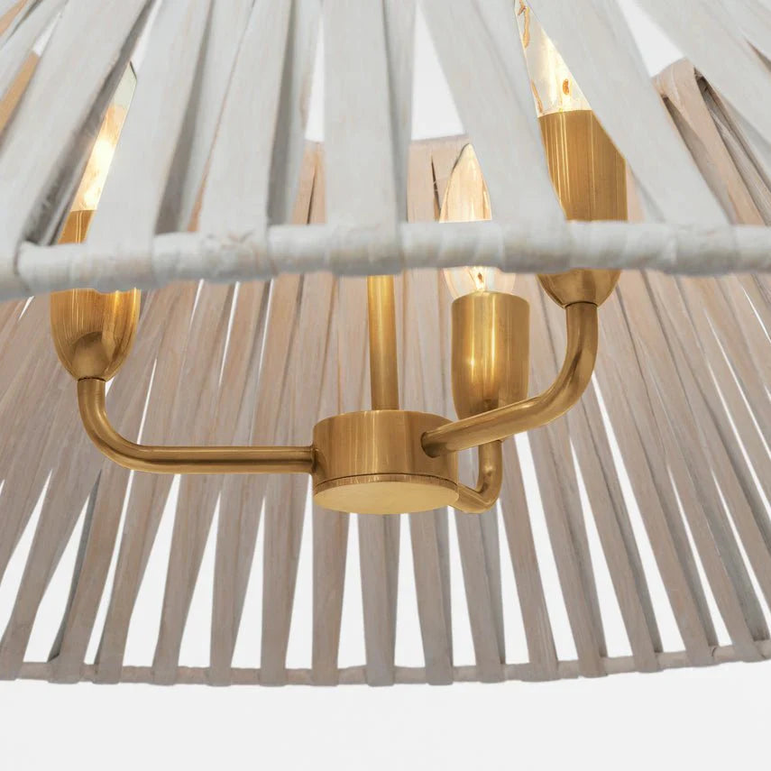 Corinne 24" Wrapped Hanging Shade, a premium Hanging Shade light by Visual Comfort & Co. Close - up image of its design.