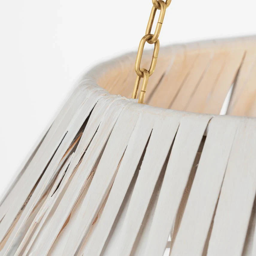 Corinne 24" Wrapped Hanging Shade, a premium Hanging Shade light by Visual Comfort & Co. Close - up image of its design.