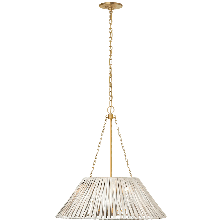 Corinne 24" Wrapped Hanging Shade, a premium Hanging Shade light by VCGallery Italy. Close - up image of its design.