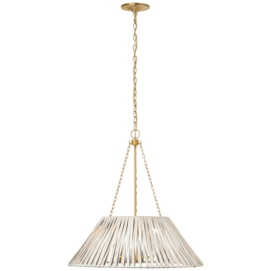 Corinne 24" Wrapped Hanging Shade, a premium Hanging Shade light by VCGallery Italy. Close - up image of its design.