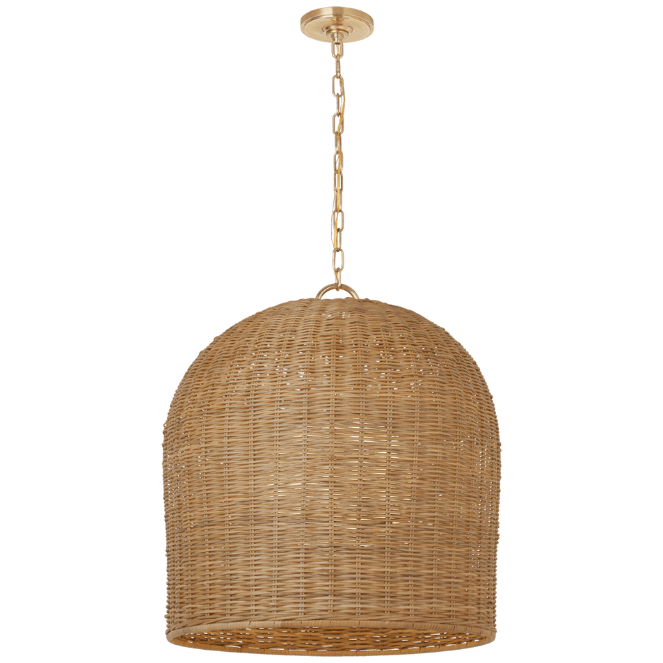 Nancy 25" Woven Hanging Shade, a premium Hanging Shade light by VCGallery Italy. Close - up image of its design.