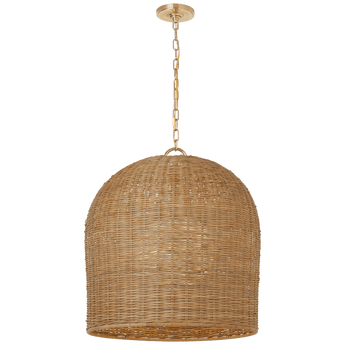 Nancy 25" Woven Hanging Shade, a premium Hanging Shade light by VCGallery Italy. Close - up image of its design.