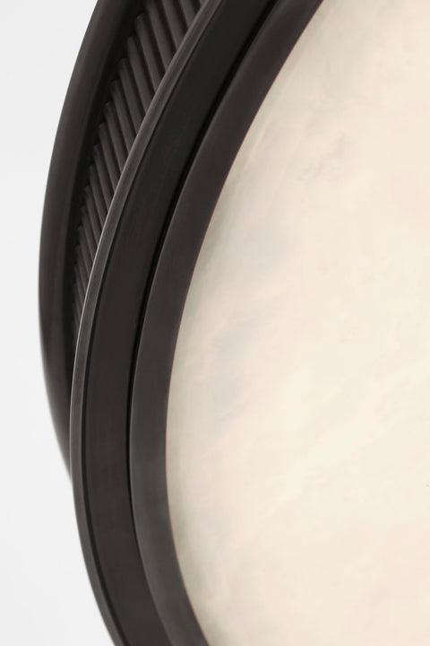 Matthew 24" Chandelier in Bronze with Alabaster