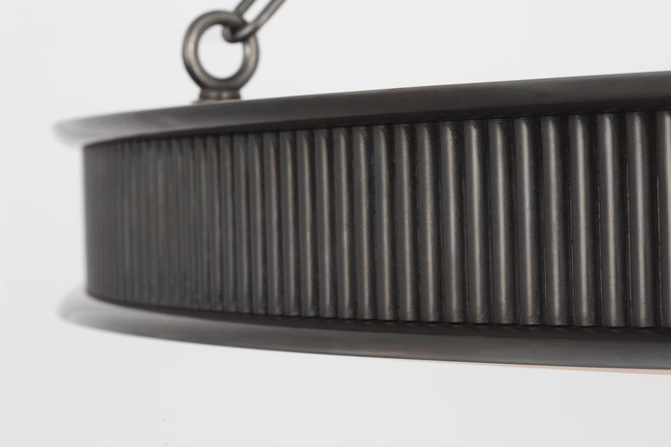 Matthew 30" Chandelier in Bronze with Alabaster