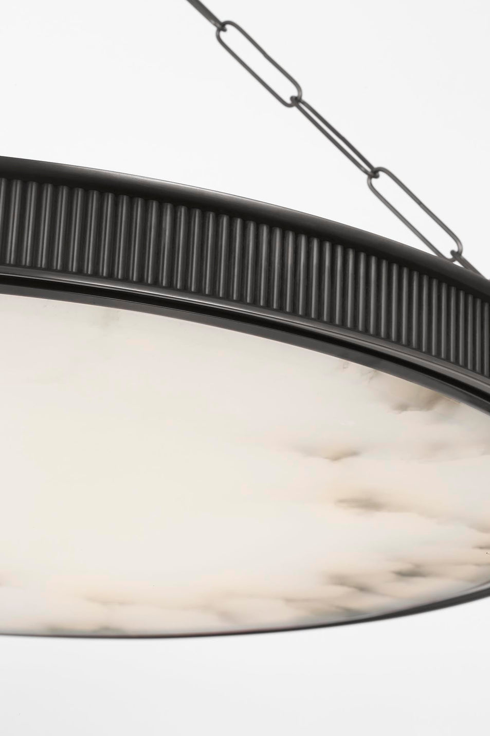 Matthew 30" Chandelier in Bronze with Alabaster