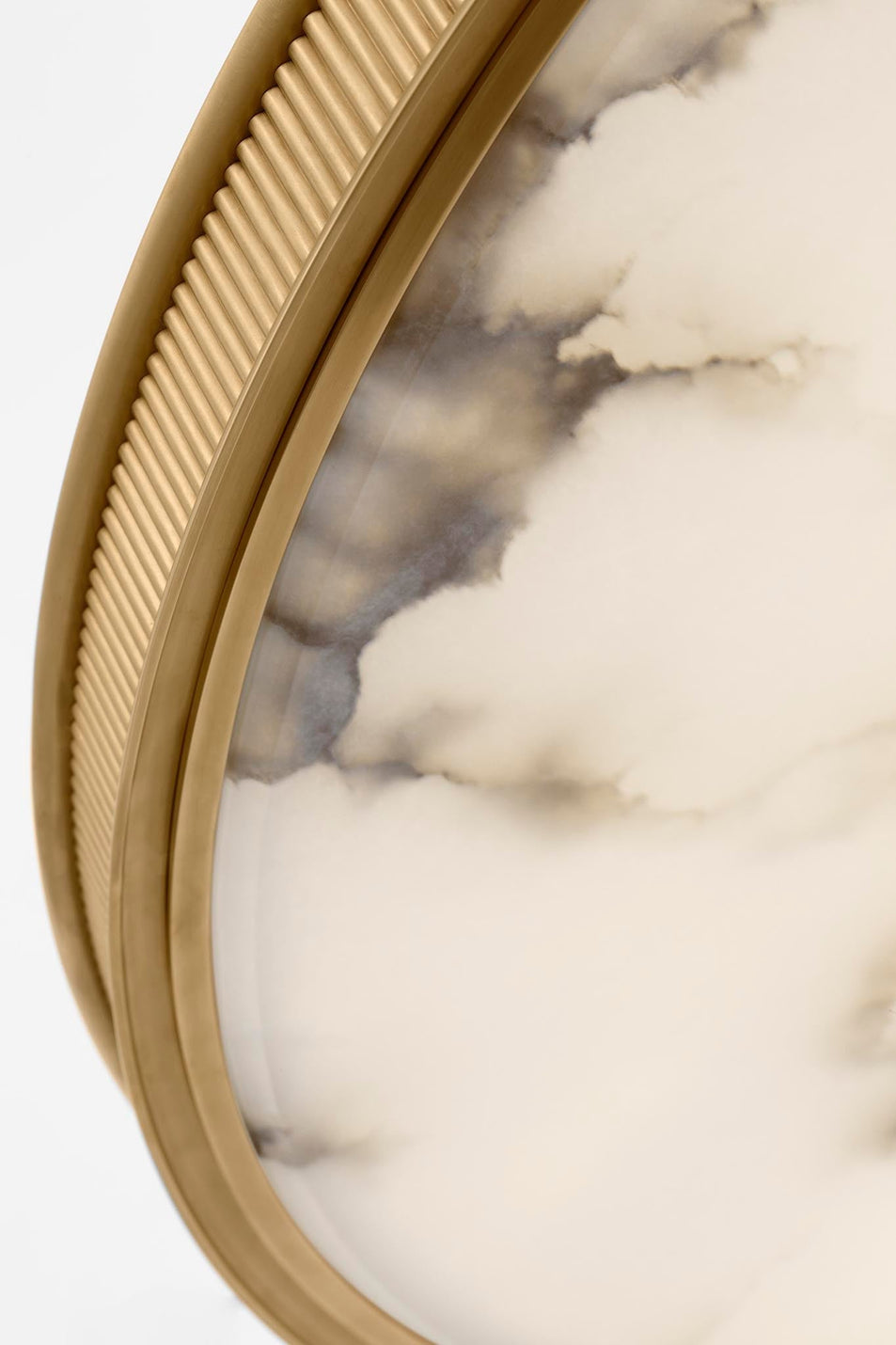 Matthew 40" Chandelier in Soft Brass with Alabaster