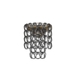 Minigiogali Medium Wall Lamp - Matt Bronze / Crystal Black Nickel