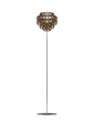 Minigiogali Medium Floor Lamp - Glossy Chrome / Crystal Bronze
