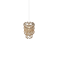 Minigiogali Medium Pendant - Matt Bronze / Crystal Amber