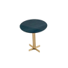 Round Side Table with Lacquered Top / 54x55cm