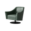 Swiveling Armchair / leather