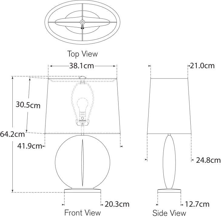 Mariza Medium Table Lamp Blueprint