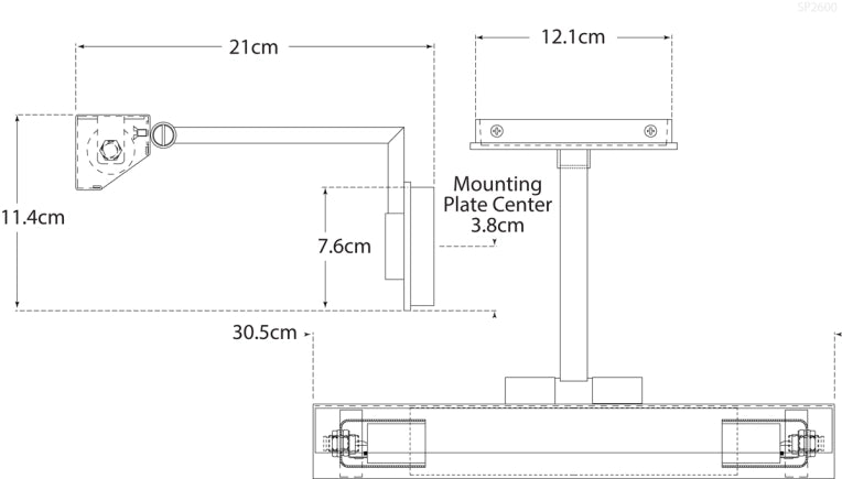 McClain 12" Hardwired Picture Light Blueprint