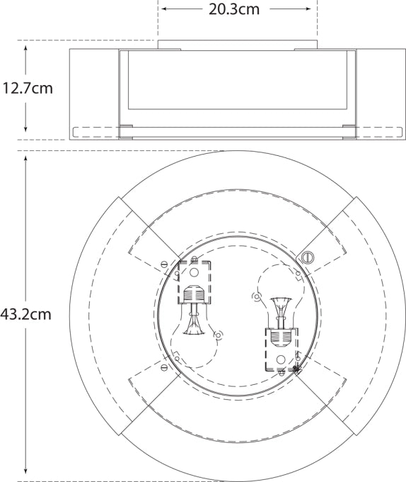 Melange Large Flush Mount Blueprint