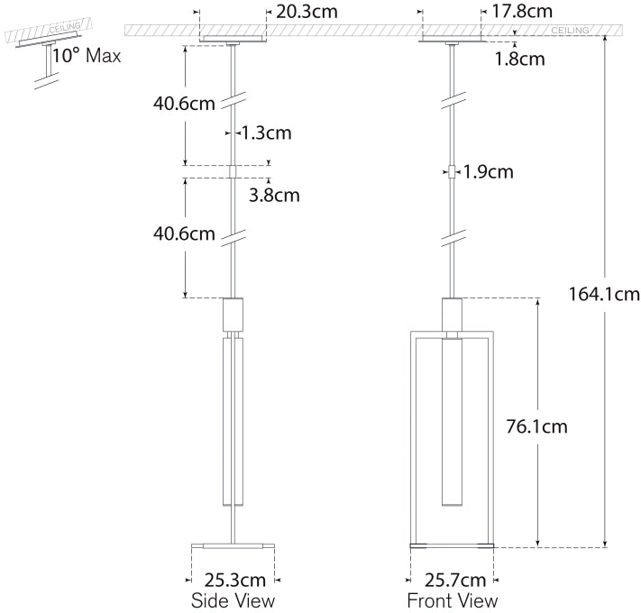 Melange Medium Floating Disc Pendant Blueprint
