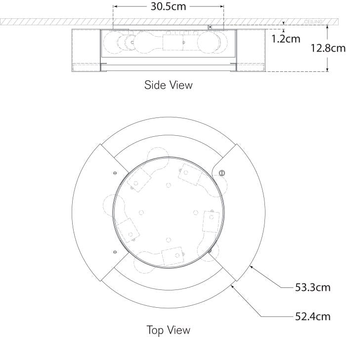 Melange X-Large Flush Mount Blueprint
