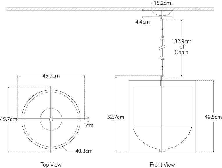 Michaela Small Wide Chandelier Blueprint