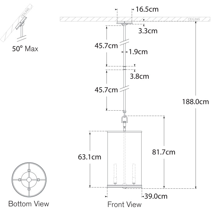 Modern Large Lantern Blueprint