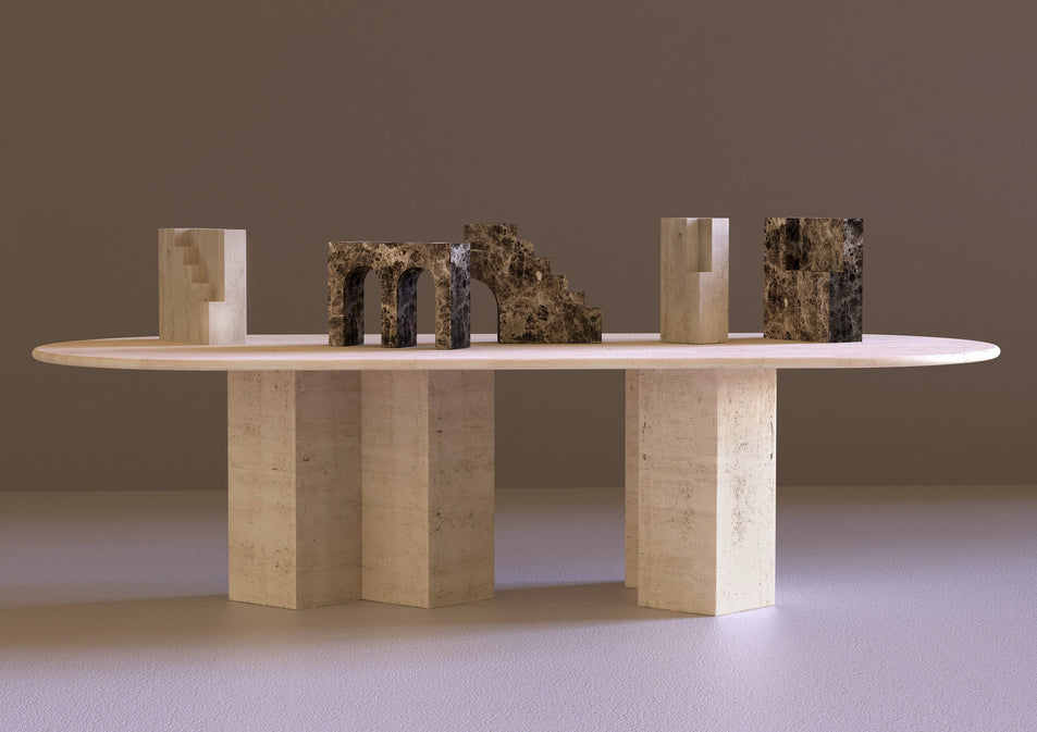 City Monolithic Staircase Sculpture