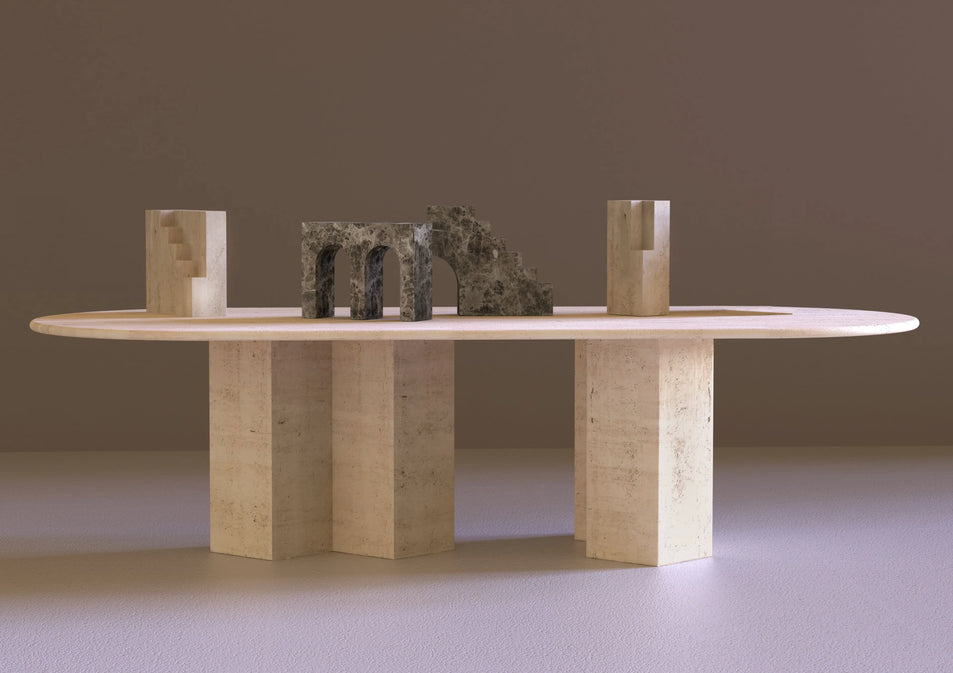 City Racetrack Oval Dining Table