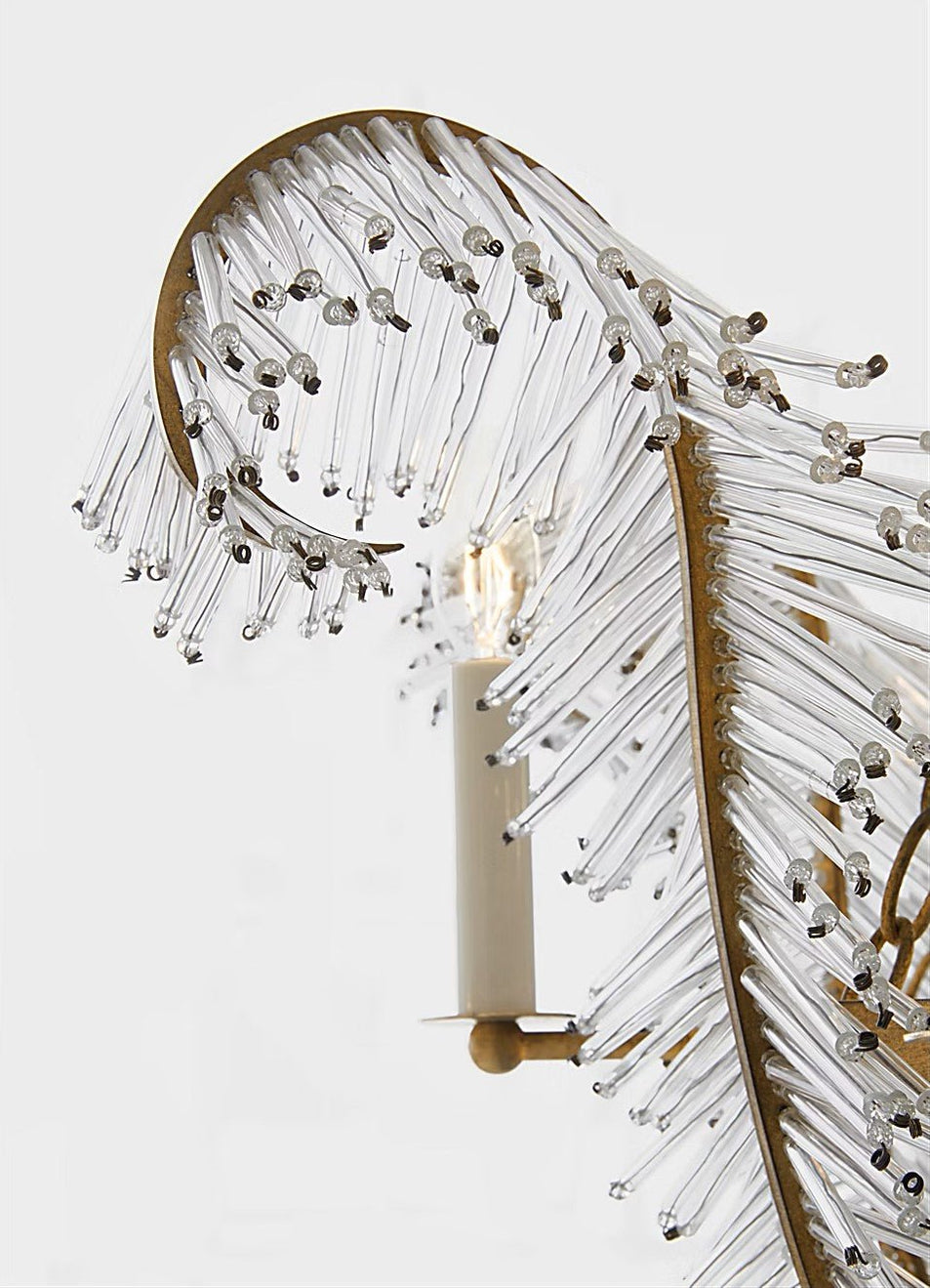 Calais 34" Chandelier, a premium Chandelier light by Visual Comfort & Co. Close - up image of its design.