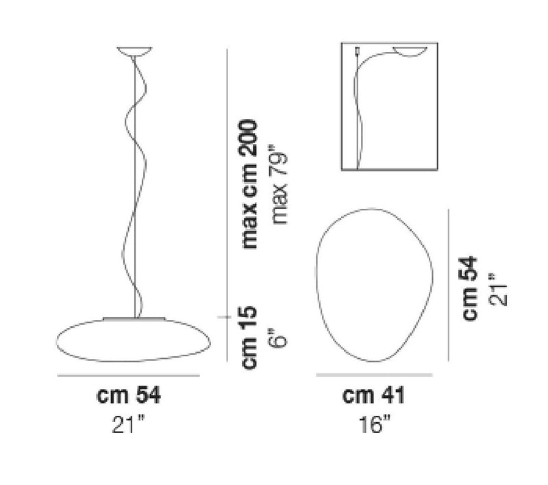 Lampada a sospensione Neochic extra grande Progetto