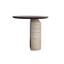 Laccato marrone castagna / Ø50 x H45 cm
