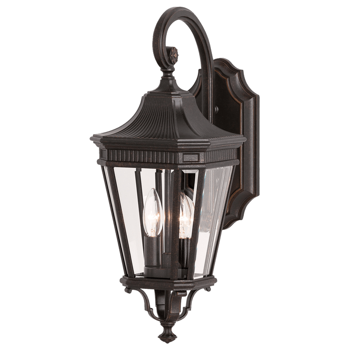 Cotswold Lane Small Lantern, a premium Wall light by Visual Comfort & Co. Close - up image of its design.