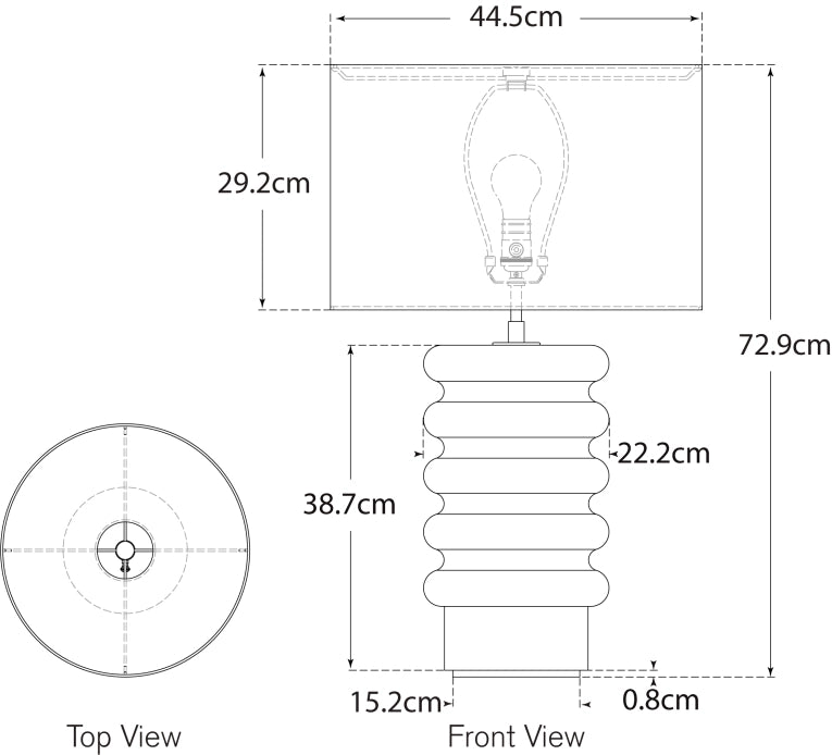Onda Medium Table Lamp Blueprint