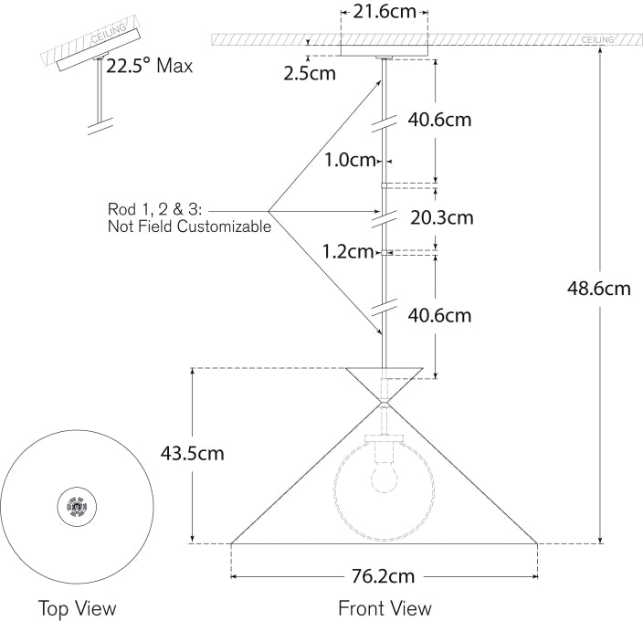 Orsay Grande Pendant Blueprint