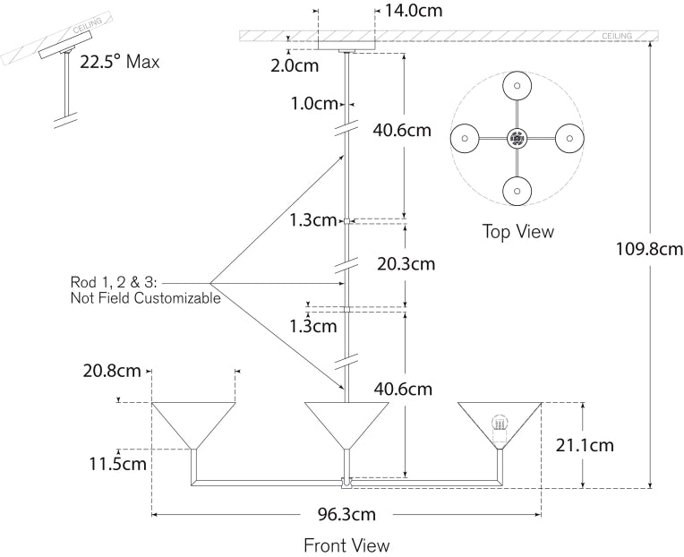 Orsay XL Chandelier Blueprint
