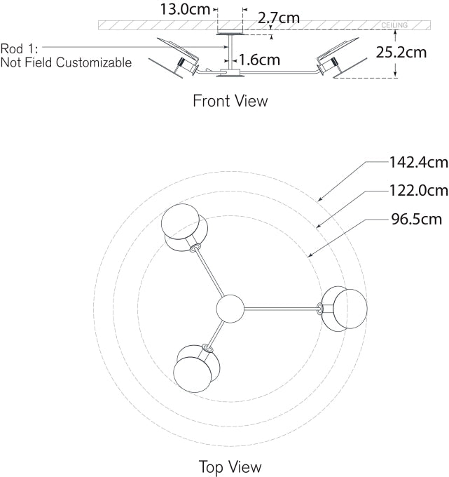 Osiris Large Asymmetric Semi-Flush Mount Blueprint