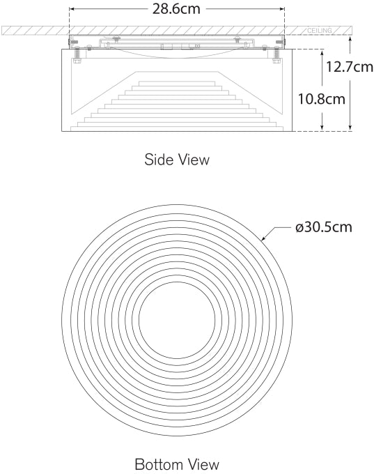 Otto Medium Flush Mount Blueprint