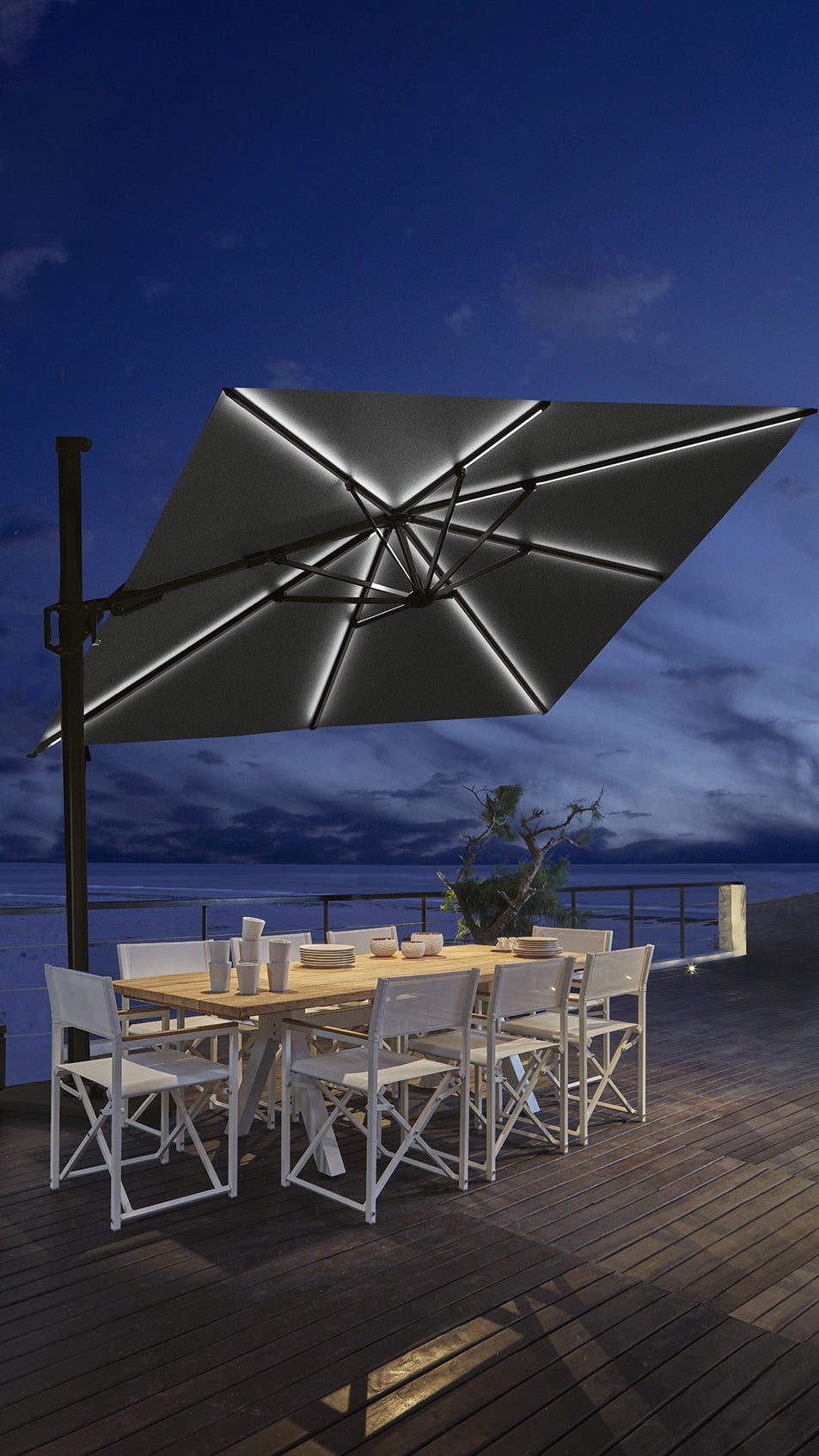 Neo T2 Led Free-arm Parasol