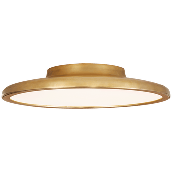 Dot 13" Flush Mount in Natural Brass