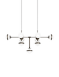 Lampada a sospensione Peggy SP 9 - Antique Brass / Bianco lucido