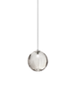 Lampada a sospensione Puppet grande SP G - Glossy Chrome / Trasparente fumé