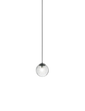 Lampada a sospensione Puppet piccola SP P - Glossy Chrome / Cristallo trasparente