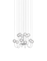 Lampada a sospensione Puppet media SP 12P