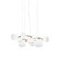 Lampada a sospensione Puppet Ring SP 11 - Matte Gold / bianco