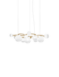 Lampada a sospensione Puppet Ring SP 15 - Matte Gold / bianco