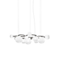 Lampada a sospensione Puppet Ring SP 15 - Matte Black Nickel / bianco