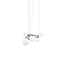 Matte Black Nickel / bianco
