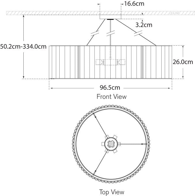 Palati Extra Large Hanging Shade Blueprint