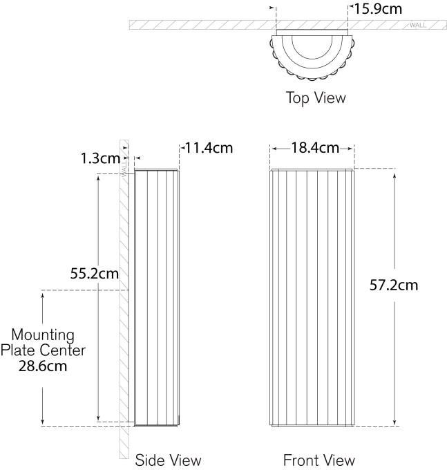 Palati Large Tall Sconce Blueprint