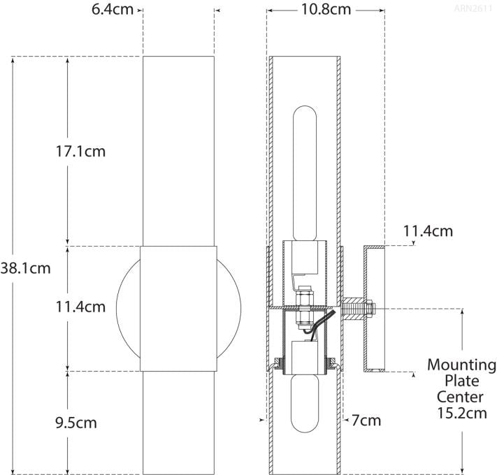 Penz Medium Cylindrical Sconce Blueprint
