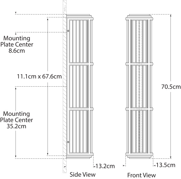 Perren Large Wall Sconce Blueprint