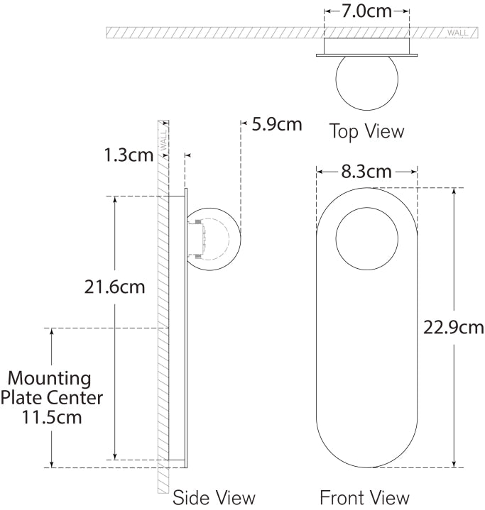 Pertica 9" Sconce Blueprint