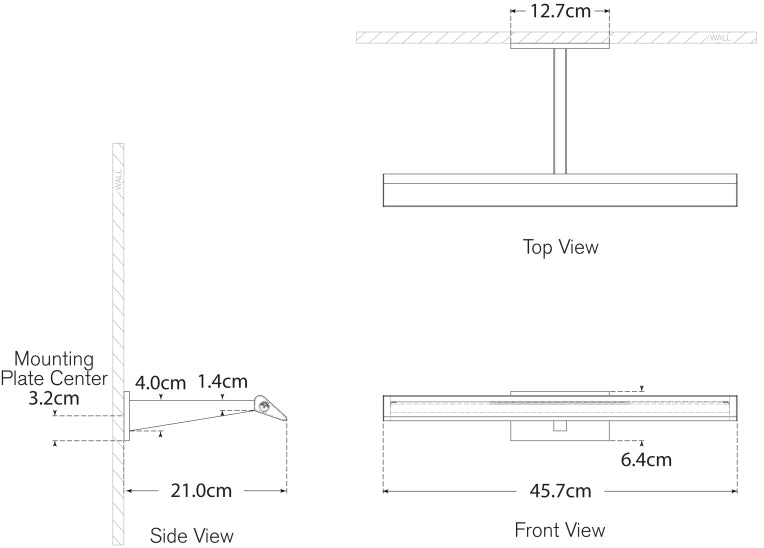 Petrel 18" Picture Light Blueprint